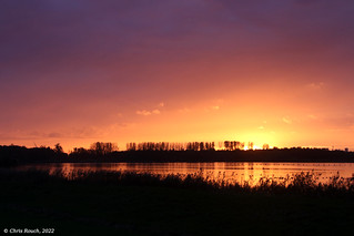 Sunset near Leidschendam