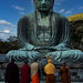Southeast Asian Monks Visiting the Daibutsu (Great Buddha) Of Kamakura