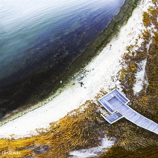 Drone Selfie Late Fall At Long Island New York Home Beach 7 Years Ago - IMRAN™