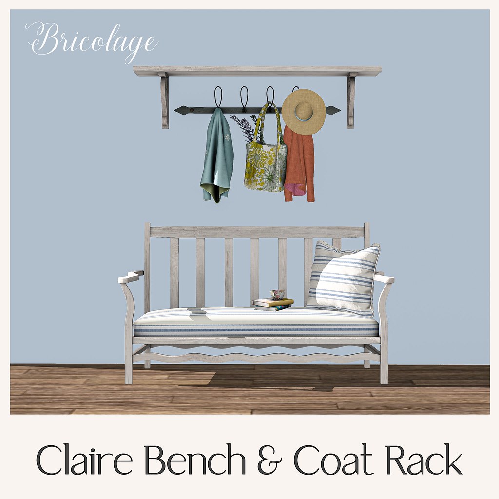 Bricolage Claire Bench & Coat Rack