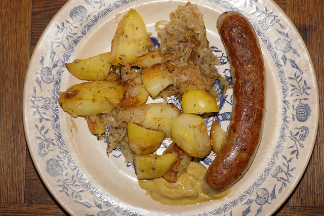 Bratwurst-Gericht