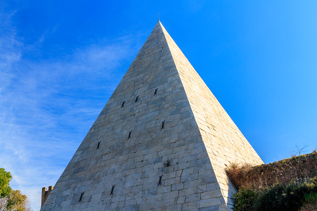 the pyramid from the cemetery