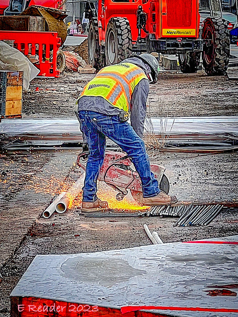 Construction: Cutting Rebar