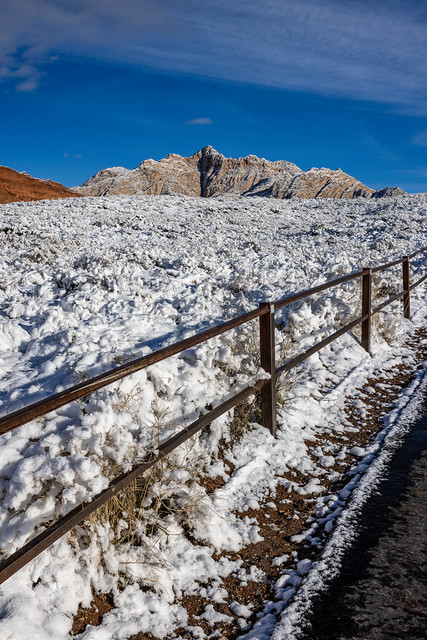 Snow at Snow Canyon State Park!