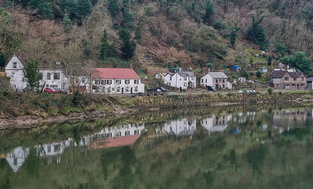 Tintern village, The River Wye is the fourth-longest river in the UK, stretching some 250 kilometres from its source on Plynlimon in mid Wales to the Severn estuary. For much of its length the river forms part of the border between England and Wales. The