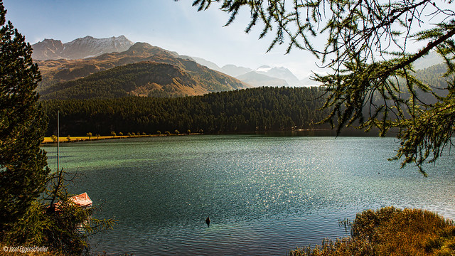 Herbsttag am Silsersee Engadin