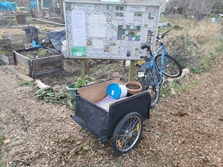Bike trailer delivery to my allotment 23-02-25 (07)