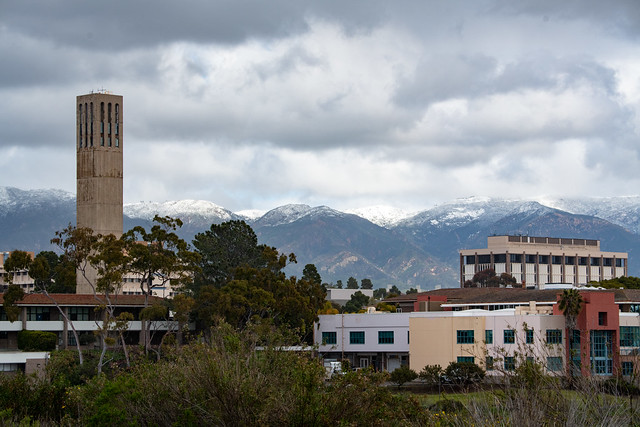 UCSB Campus with Snow