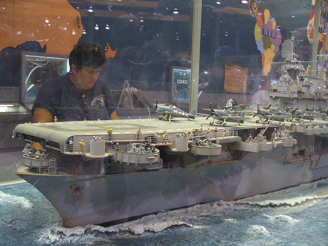 IMG_0541 USS Enterprise aircraft carrier CV-6 model at EAA museum