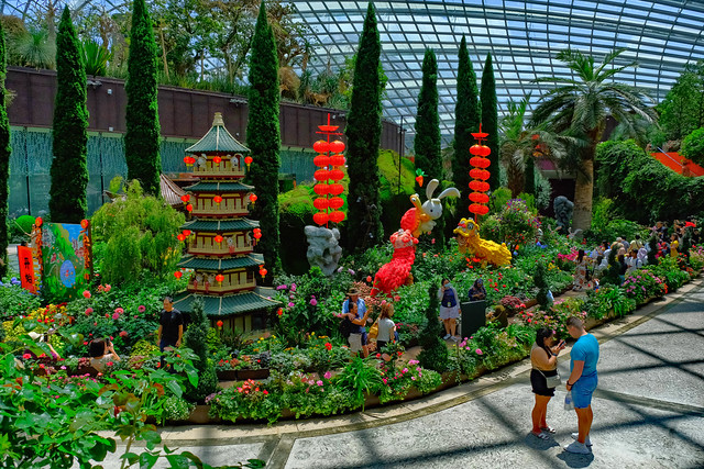 Singapore - Gardens by the Bay - 2023 Chinese New Year display - 26 February 2023 - Part 4