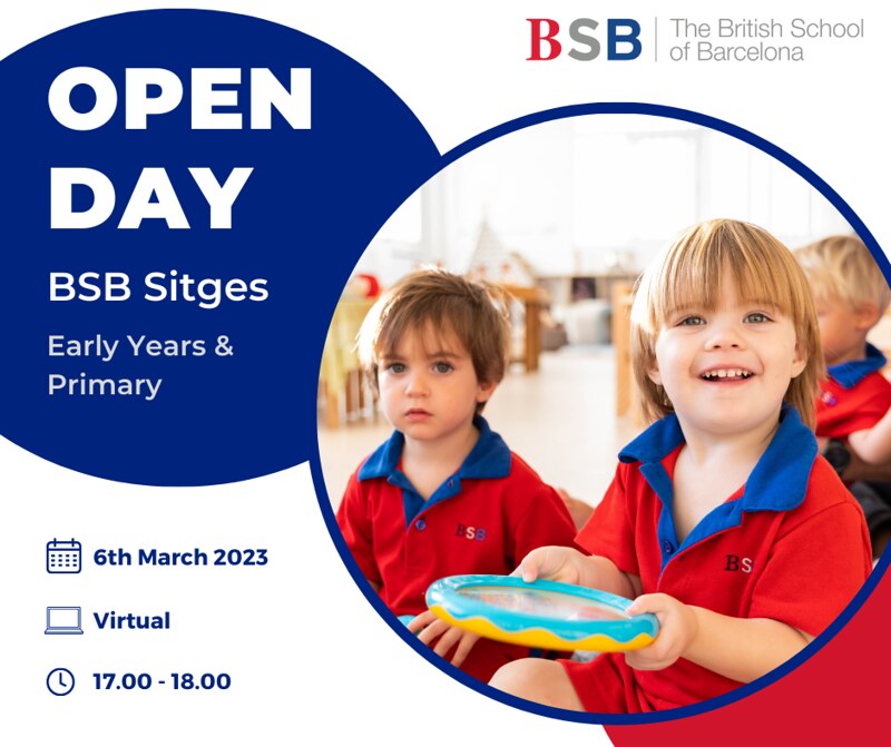 BSB Sitges Open Day – Early Years & Primary (Virtual).