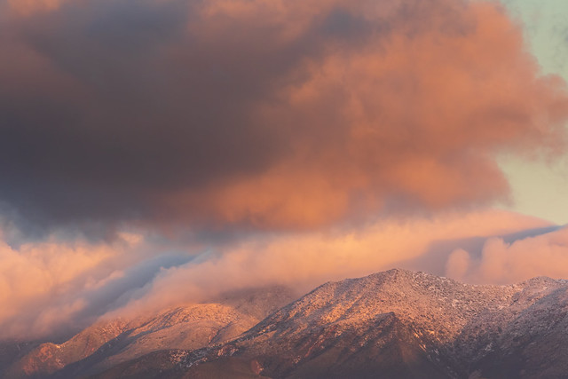 Snow on the Santa Ynez Mountains