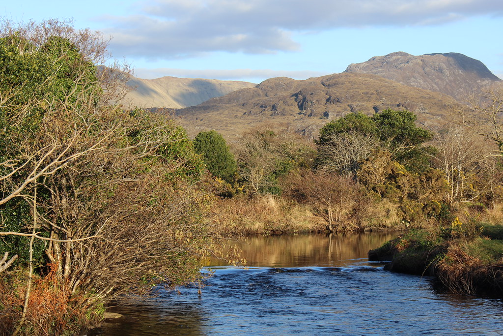 Sunday 26th February 2023. Evening light at Dawros River near Letterfrack, Co Galway, Ireland.