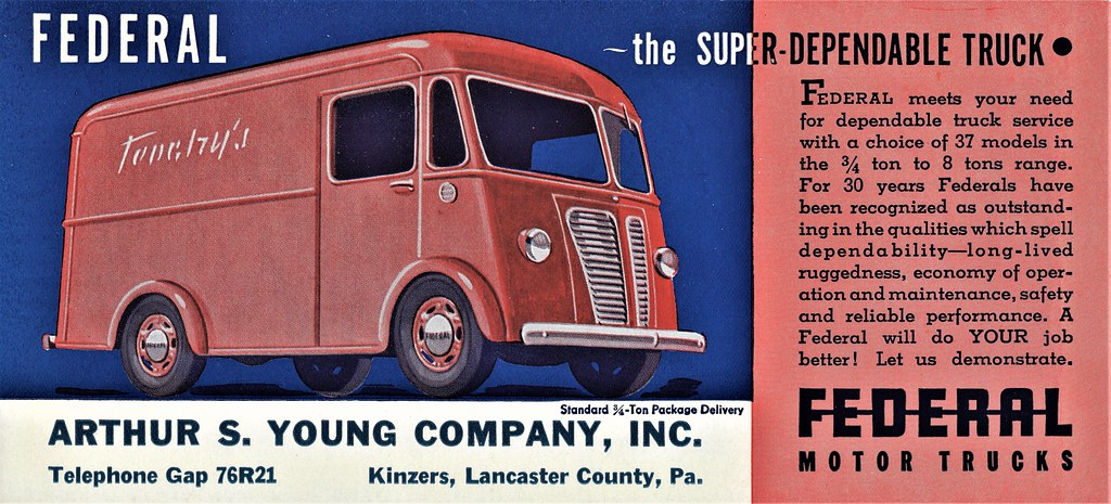 1940 Federal Standard 3:4-Ton 1940 Federal Package Delivery