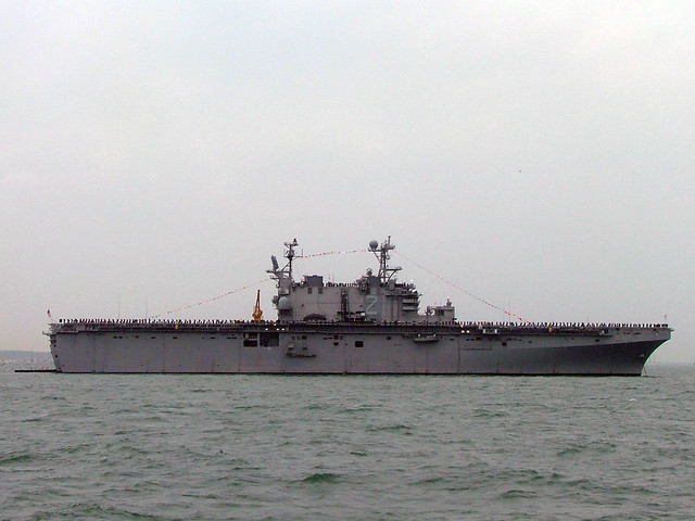 LHA-2 USS 'Saipan', United States Navy. Solent, Hampshire