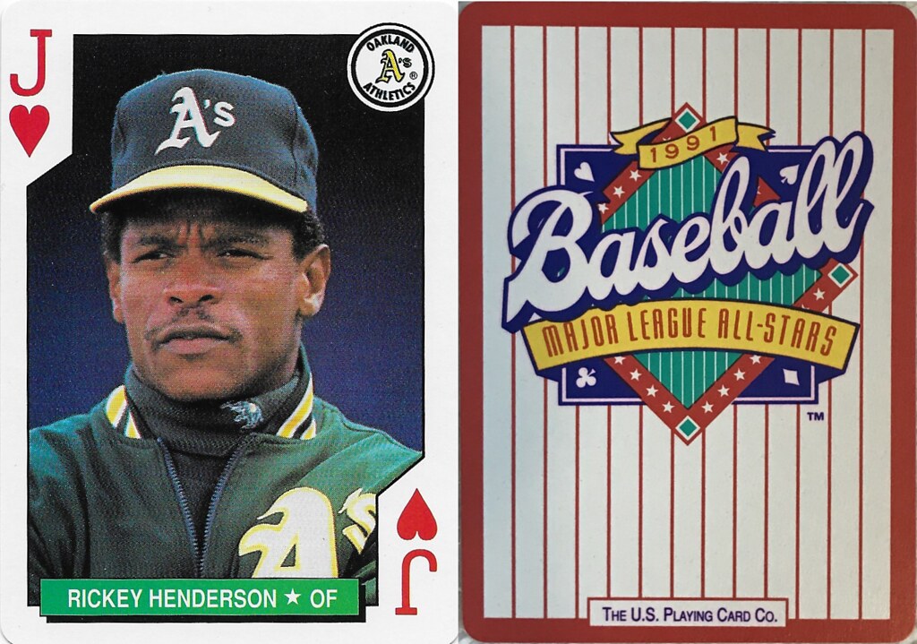 1991 U.S. Playing Cards - Henderson, Rickey (Blue)
