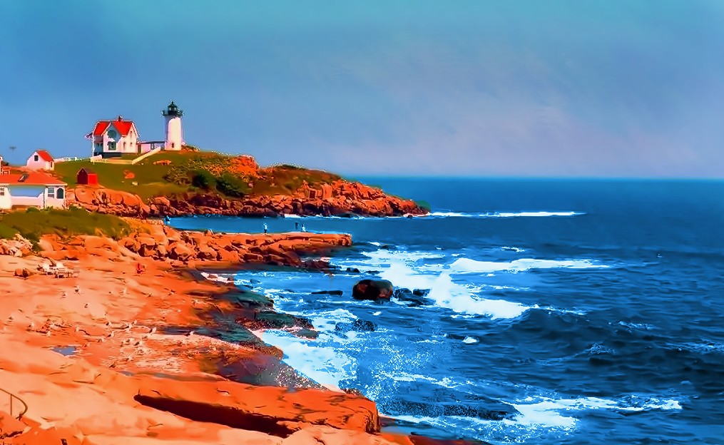 Nubble Light - Photo Taken On August 27, 2014 And Cropped And Edited On February 28, 2023 - All Work Done by STEVEN CHATEAUNEUF