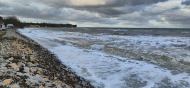 Stormy Sea, Blurry Scene