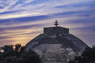 Great Stupa at sunset