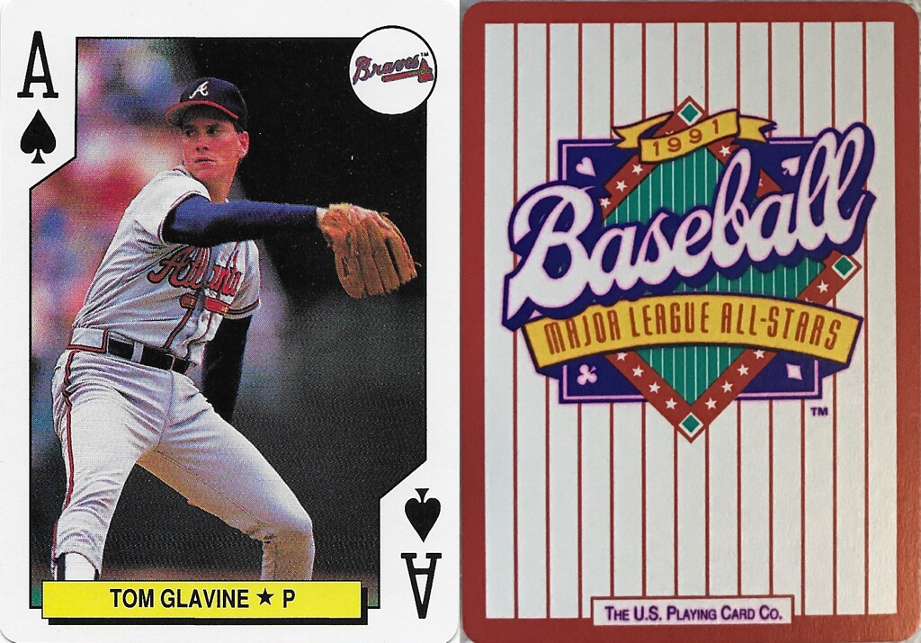 1991 U.S. Playing Cards - Glavine, Tom (Pink)