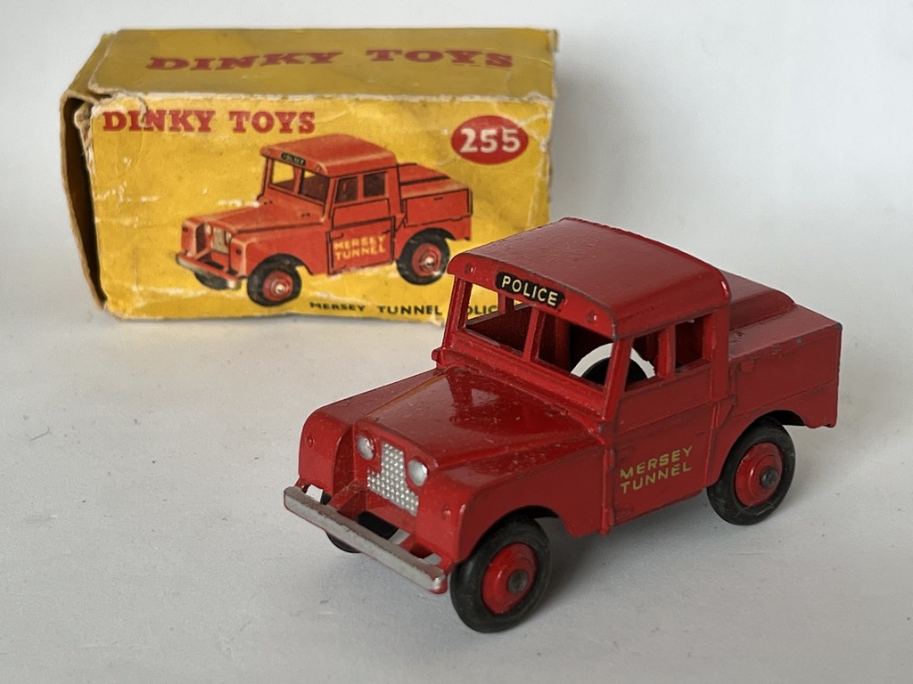 Dinky Toys - Number 255 - Mersey Tunnel Police Van -  Miniature Diecast Metal Scale Model Emergency Services Vehicle