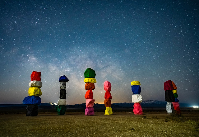 Seven Magic Mountains in the Milkeyway