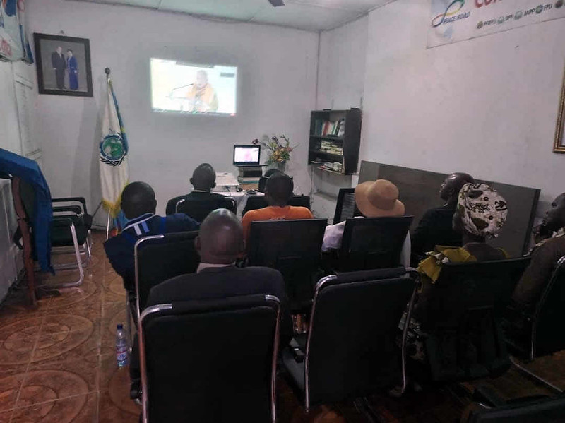 Participants en ligne - Kinshasa, Afrique