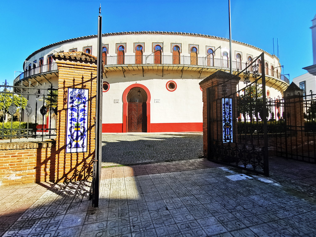 entrada exterior plaza de Toros Almendralejo Badajoz