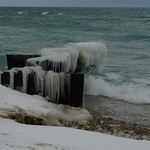 Ice at Point Betsie Another photo from that decade-ago outing to Lake Michigan.