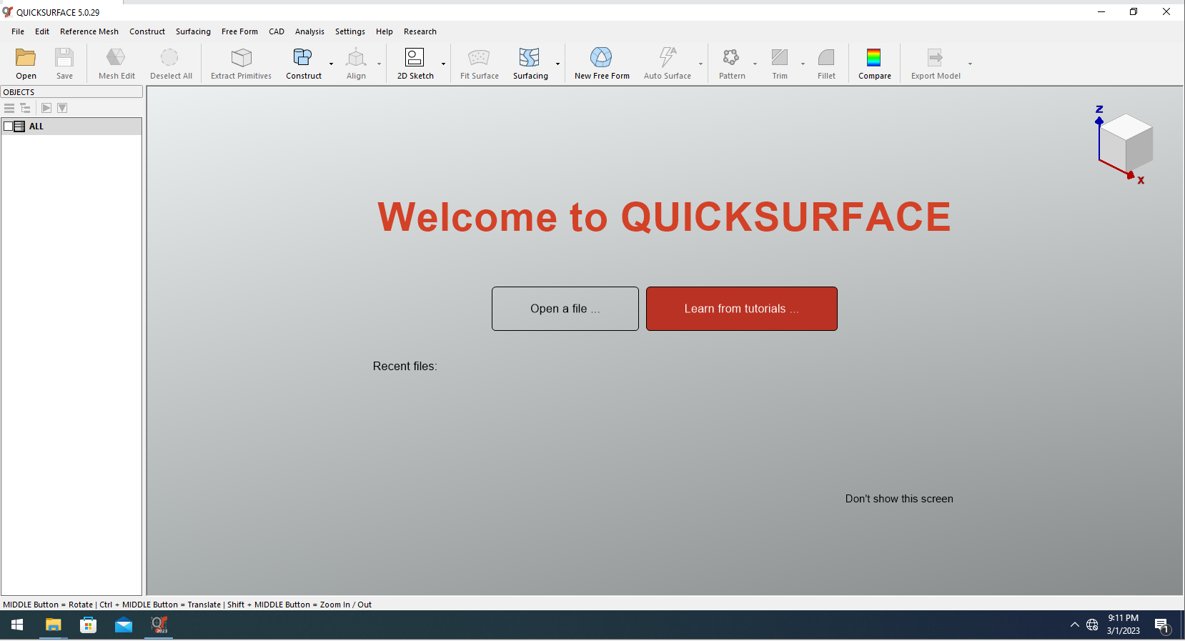 Working with QuickSurface 2023 v5.0.29 full license