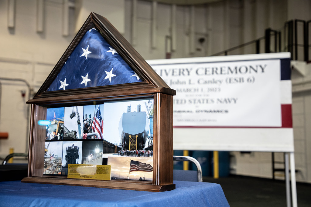 Delivery Ceremony - USNS John L. Canley (ESB 6)