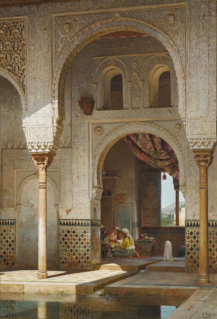 01_In the Courtyard of the Alhambra, 1882
