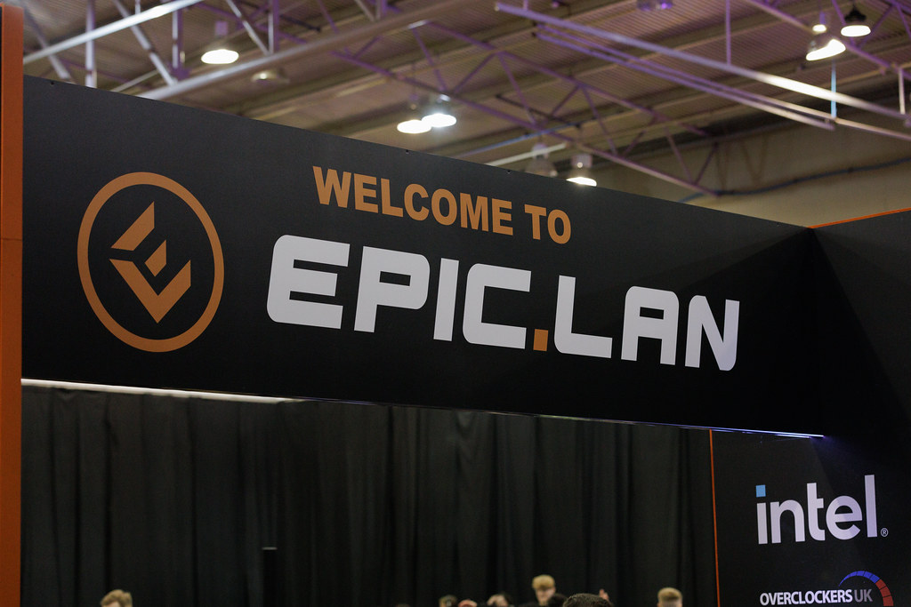 "Welcome to EPIC.LAN" sign from EPIC38. EPIC39 will be the next EPIC.LAN event, in Wolverhampton.