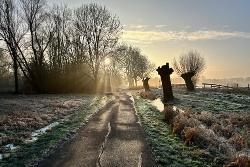leiden nederland holland netherlands cronesteynpark cronesteyn zonsopgang sunrise