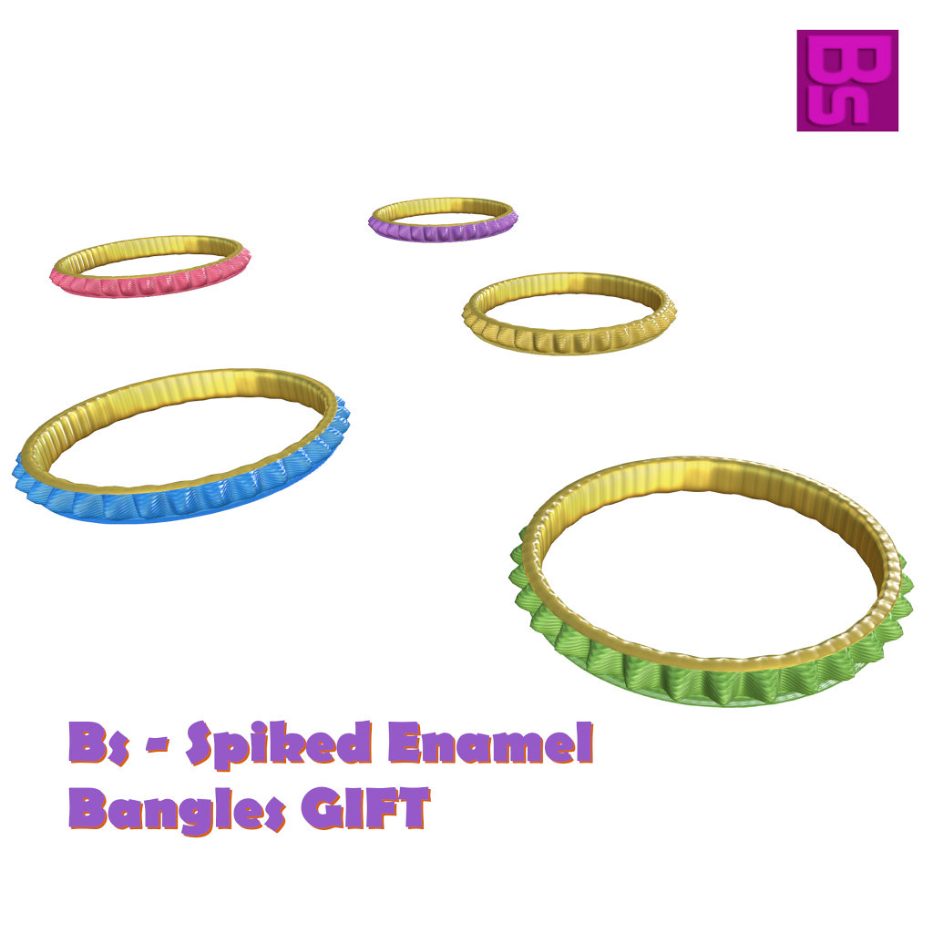 Bs - Spiked Enamel Bracelets