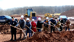 House Republican Leader Vincent Candelora attended the groundbreaking ceremony for North Branford's new policy facility and emergency operations center.