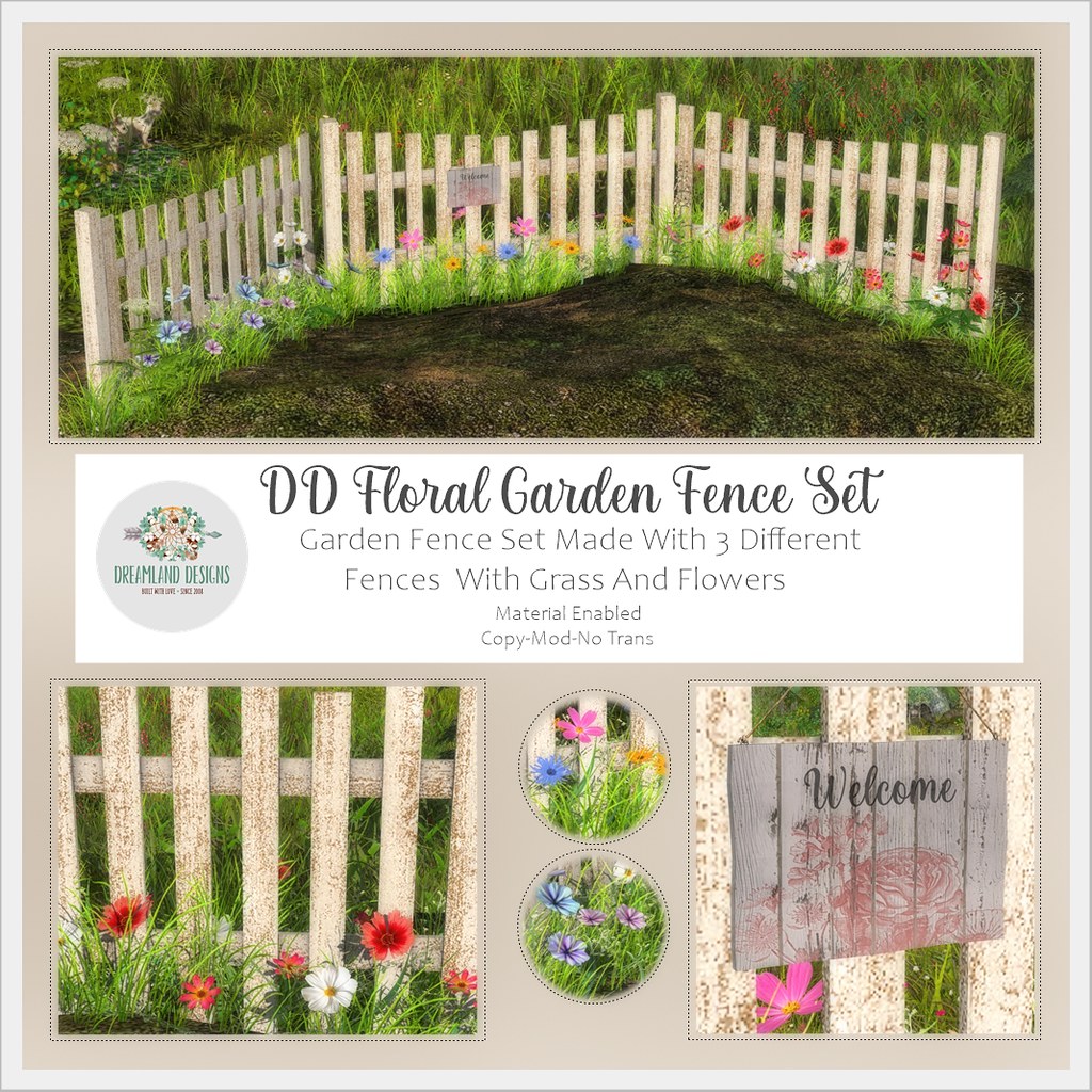 DD Floral Garden Fence Set AD