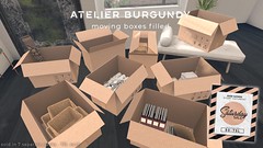 Atelier Burgundy . Moving Boxes Filled TSS