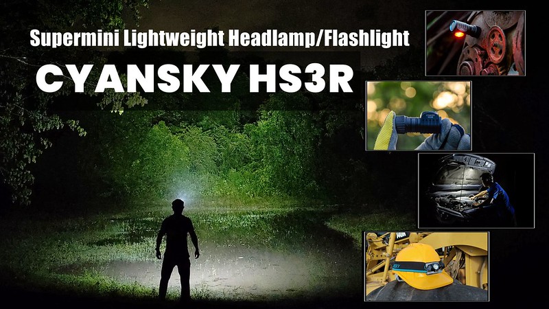 【錸特光電】CYANSKY HS3R 1100流明 高亮 迷你 多功能充電頭燈 L型手電筒 HM50R 防水 Perun mini 16340電池