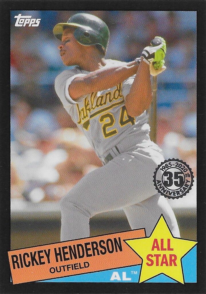 Henderson, Rickey - 2020 Topps - 1985 Topps Baseball All-Stars - Black