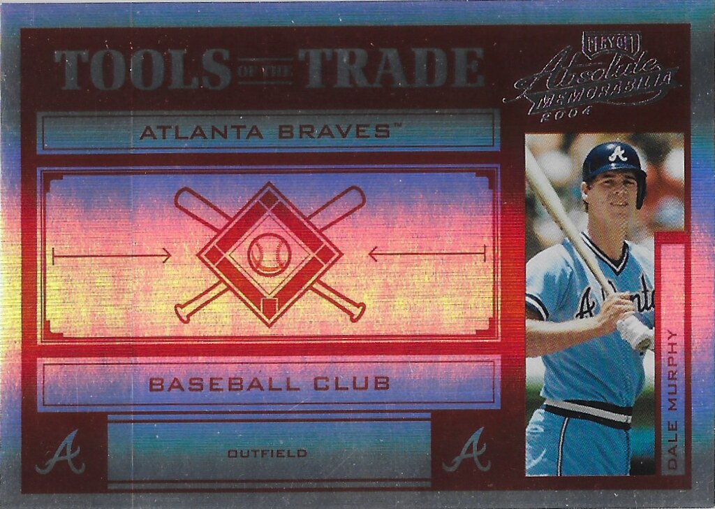 Murphy, Dale - 2004 Playoff Absolute Memorabilia - Tools of the Trade Spectrum Red