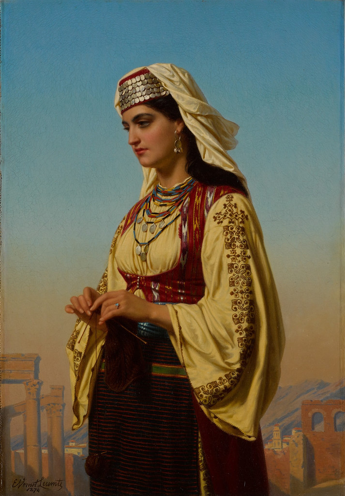 Emile Vernet-Lecomte «A Greek Beauty», 1874