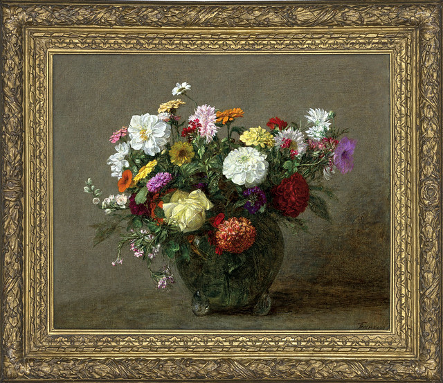 Henri Fantin-Latour. Ramo de flores / Bouquet of flowers (1900)