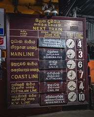 Maradana Railway Station - Train Time Table