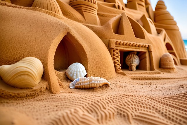 Seashells in the desert
