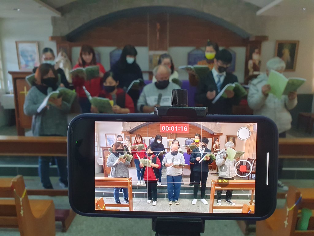 Taiwán - Práctica de Coro en la Parroquia Cristo Rey