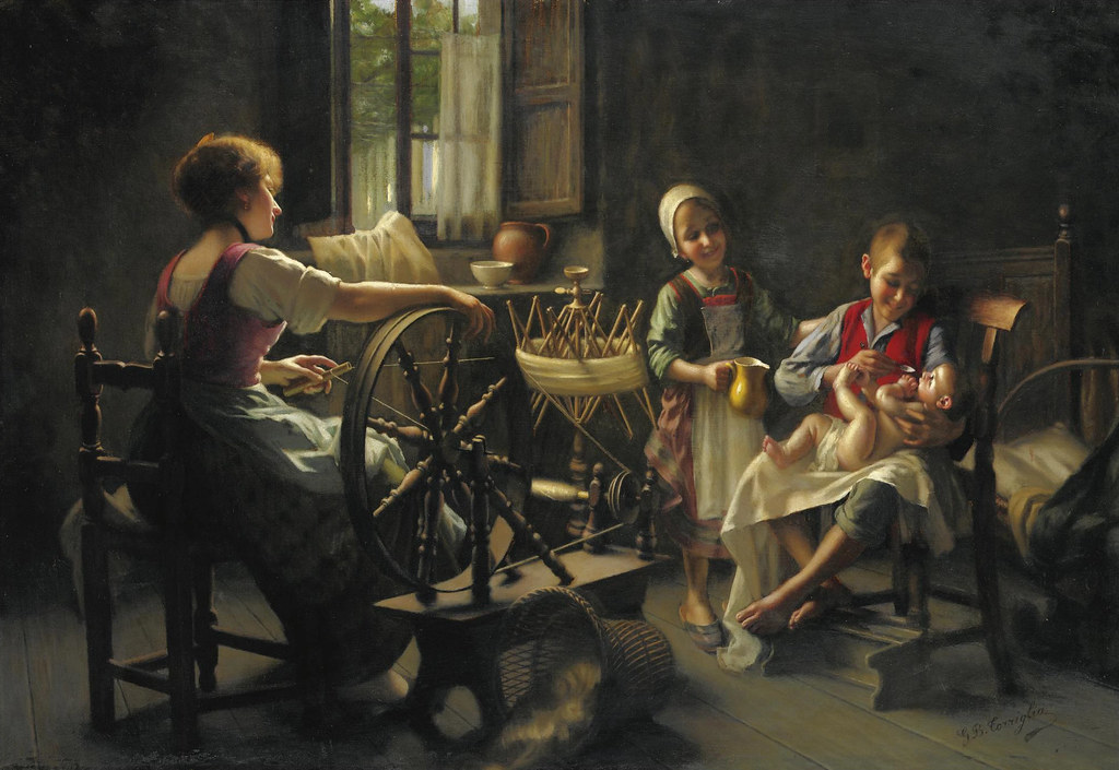 Giovanni Battista Torriglia «Family in an Interior»