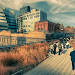 Film View of the High Line in NYC