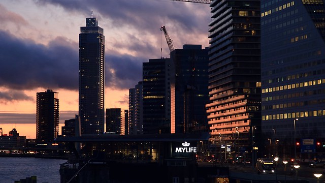 Rotterdam Skyline - sunset