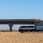 California HSR/Amtrak San Joaquin at Wasco Viaduct (# 1920) A lucky find on the way home, a southbound Amtrak California &lt;i&gt;San Joaquin&lt;/i&gt; coming out from under the High-Speed Rail (HSR) Wasco Viaduct.

Click &lt;u&gt;&lt;a href=&quot;https://www.flickr.com/photos/donbrr/51330779357&quot;&gt;here&lt;/a&gt;&lt;/u&gt; for more information/reflection on the HSR.